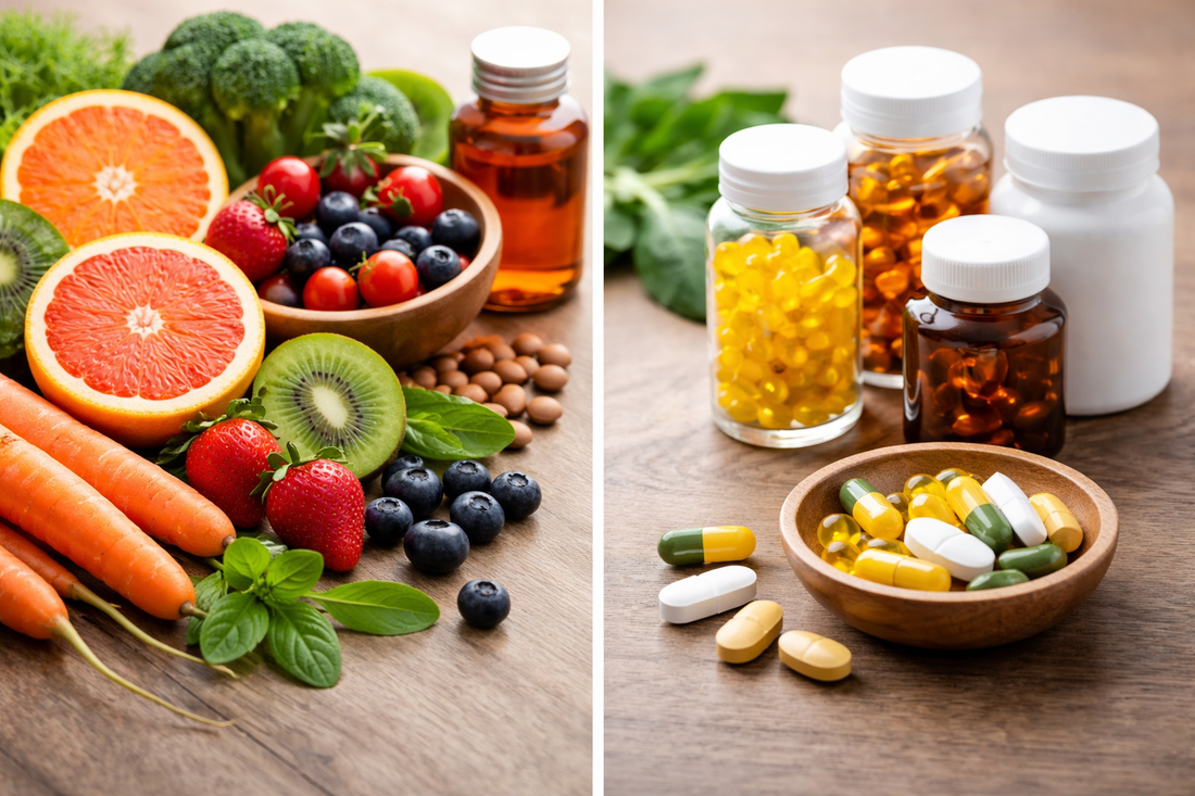 Natürliche vs. synthetische Vitamine